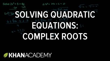 Radacinile complexe ale functiei de gradul al II-lea