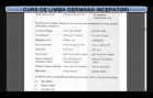 Curs de limba Germana incepatori &ndash; Lectia 1